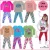 Kit Roupa Infantil Menina 6 Peças 3 Legging Algodão  3 Camiseta Manga Longa  Meia Estação Inverno 1 ao 16