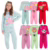 Kit Sortido 10 Peças de Roupas Feminino Infantil Inverno – 5 blusas casacos + 5 calças de 1 ao 10 – Kit 5 Conjuntos