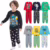 Kit Sortido 4 Peças Pijama Infantil Menino Manga Comprida Tamanho 1 Ao 10