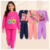 Kit Sortido 6 Peças 3 Casacos Moletom Careca + 3 Calças Infantil Feminino/Menina 3 Conjuntos 1 ao 14 • A