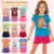 Kit Sortido de 2 ou 10 Peças de Roupas Infantil Menina Kit com Conjuntos de Roupa Infantil Menina Verão Feminino Bebê . – Tam 1 ao 14