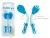 Kit Talher Flexivel E Termossensivel Azul, BUBA