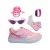 Kit Tênis Casual Rosa + Acessórios (Tam. 20 ao 34)
