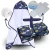 Kit Toalha de Banho para Bebe + Trocador Portatil Impermavel com 1 Bolso Tecido Estampado 100% Algodão