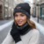 Kit Touca Gorro + Cachecol Echarpe Lã + Luva Touch Celular