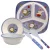 Kit Utensílios Prato C/ Divisória Para Bebê Criança Tigela Talher Infantil Varias Estampas (PODE IR AO MICROONDAS)
