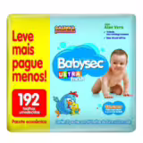 Lenço Umedecido Babysec Pacote Econômico 192 Un