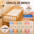 Lençol de Berço Kit 2 peças 100% Algodão com Elástico 70x130x12 – Malha Confortável