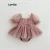 Lovito Body casual liso com costura em tecido de laço para bebê LNA94004