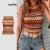 Lovito Regata Boho Tropical Colorblock para Mulheres LBL20155