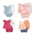 Lucky baby Conjunto de 3 peças de macacão para bebê menina (0-24 meses) Conjunto de estilingue para