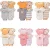 🧡Lucky Baby Macacão de manga curta masculino feminino recém-nascido 4pcs