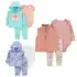 Kit C/ 5 Sutiã Juvenil Infatil Cotton Algodão Com Abertura Atrás