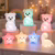 Luminária Infantil LED Lua e Estrela , unicórnio, dinossauro