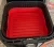 LYOR – Forma Quadrada de Silicone para Air Fryer Vermelha 20cm x 7cm