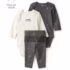 Kit Calça Bebê 4 Peças Cós Elástico e Laço Multicor Carter’s