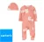 Macacão bebê floral com touca rosa | Carter’s – Tam RN a 9m
