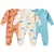 Macacão Bebê Suedine Estampado com Zíper (RN/P/M/G)