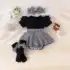 Jardineira infantil de Bebê com regulagem roupas de bebê P M G 1