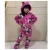 Macacão infantil Menina Menino  Bebe 2 à 8 anos Sofft Longo Inverno Pijama Zíper Estampado