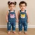 Macacão jeans infantil para bebê até 3 anos Calça jeans infantil