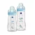 MAM Baby Kit 2 Mamadeiras Easy Active Set, 270ml e 330ml Com Formato Ergonômico e Fácil de Segurar para Crianças 2+ Meses com Bico de Silicone Skinsoft, Azul