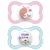 MAM Baby Kit com 2 Chupetas Air Com Disco Extraventilado para Crianças 6+ Meses Com Caixa Esterilizadora, Rosa