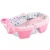 🛍️MaxiBaby Banheira de Bebê Inflável e Portátil AirPlus, Dobrável, capacidade 36 litros, Base Antiderrapante e Bandeja Removível (Até 18kgs), Rosa