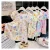 Meninas algodão vestido de seda verão manga curta Floral A linha saia menina bebê médio pequeno crianças moda impresso v