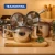MENOR PREÇOOO 🏃🏻‍♂️ PERFEITASS 💙🩶 Jogo COM 5 Panelas FUNDO TRIPLO INOX da TRAMONTINA 🥘