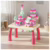 Mesa De Blocos Mesinha Atividades Infantil Didática 100peças Rosa