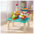 Mesa De Blocos Mesinha Atividades Infantil Didática 100peças Verde