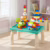 Mesa De Blocos Mesinha Atividades Infantil Didática 100peças Verde