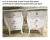 Mesa de Cabeceira 3 gavetas Bombe Puxador de Flor para Quarto de Menina