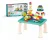 MESA INFANTIL EDUCATIVA COM BLOCOS DE MONTAR MEGA COMPRAS (Azul)