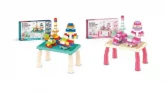 MESA INFANTIL EDUCATIVA COM BLOCOS DE MONTAR MEGA COMPRAS