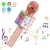 🛍️ Microfone Infantil de Karaoke Microfone de Brinquedo Sem Fio Bluetooth Efeito Voz Modo Gravação Função Selfie