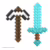 Minecraft Vanilla Espada De Diamante Multicolorido