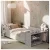 Mini Cama Infantil com Sapateira, Grade Lateral e Colchão (3 Cores)