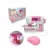 Mini Máquina de Costura Infantil JCJK Rosa Com Figurinhas para Personalizar