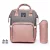 Mochila Bolsa Maternidade Lequeen Original Impermeável Porta mamadeira Fralda Menina Menino