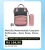 🛍️Mochila Maternidade Lequeen Reforçada – Azul, Rosa, Cinza, Preta.
