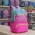 Mochila Mormaii Casual Bolso Porta Notebook 20L Feminina – Azul+Rosa