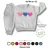 Moletom Infantil de Frio para Menina Grosso – Roupa de Inverno para Bebê RN P M G GG 02 Coração