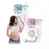 Kit Short Bebê 03 Peças Malha Listrada Bordado Bumbum Menina