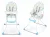 Multikids Cadeira Alta de Alimentacao Slim Azul
