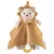 Naninha – Manta de Bebê com Leãozinho e Chocalho  Toalha Calmante Super Macia 100% Algodão  Kit Presente 0-12 Meses  Brinquedo Sensorial com Mordedor e Sons