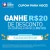 Novo cupom liberado na Pague Menos. Poucos cupons disponíveis!