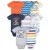 Onesies Brand Kit com 8 Bodies de Manga Curta, Meninos – Tam 3-6m