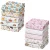 > 🛍 Pacote com 5 Fraldas de Pano de Luxo Marca Minasrey Estampada para Bebês e Recém-Nascidos – 70x70cm – 100% Algodão Duplo